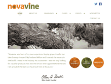 Tablet Screenshot of novavine.com
